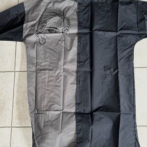 Stylish Black and Gray hair salon colour shirt to protect clothing